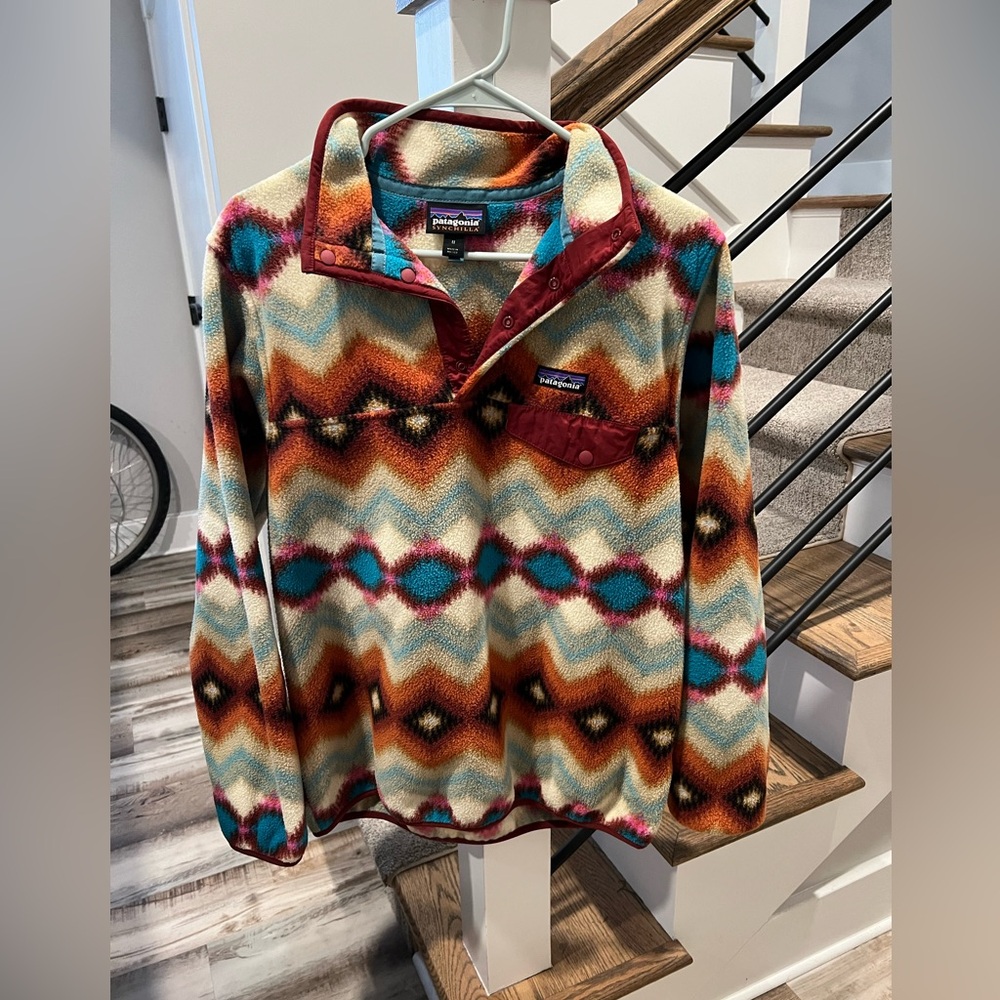Patagonia Women’s Synchilla snap fleece pullover size M